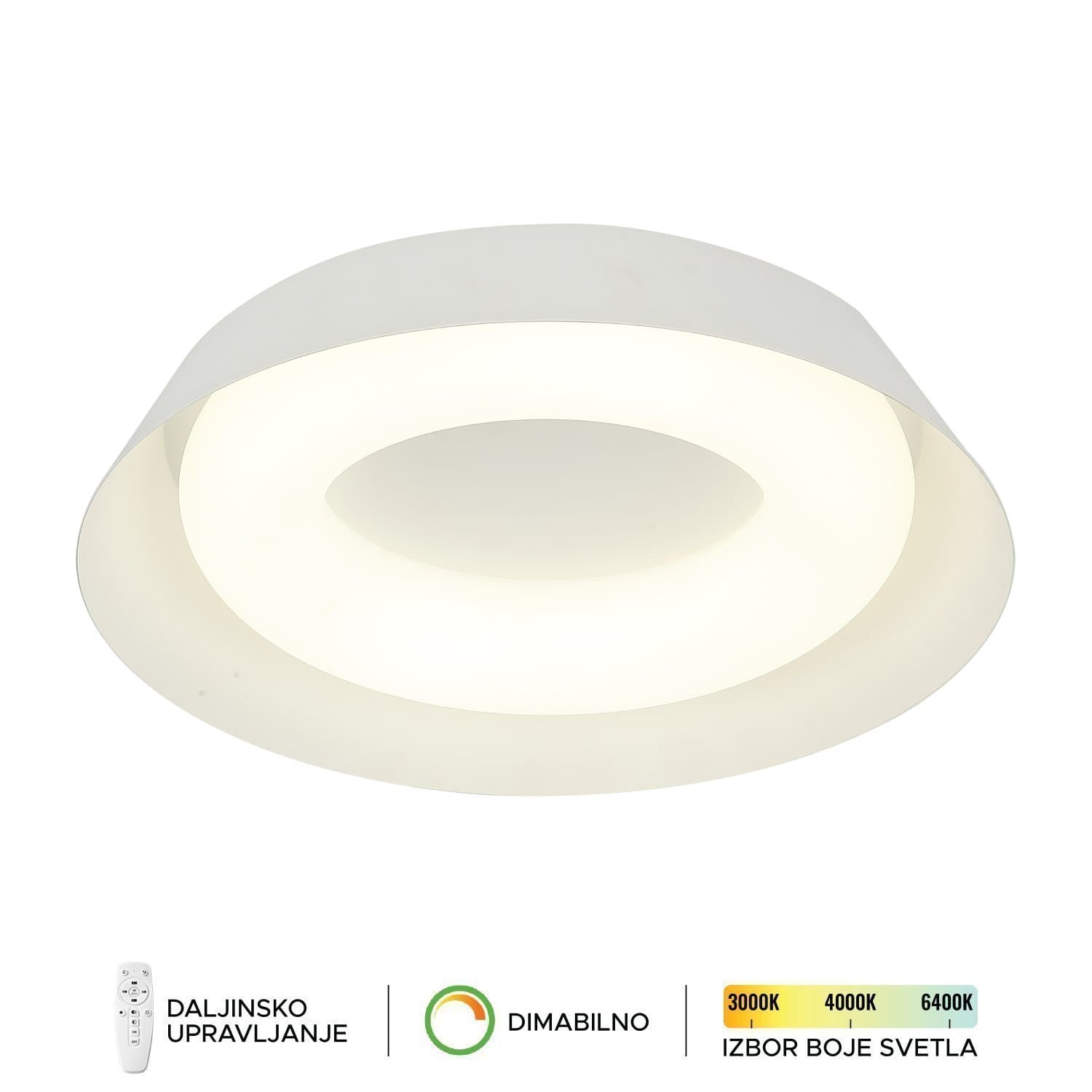 LED plafonska lampa FK2006-38C WH - Akcija