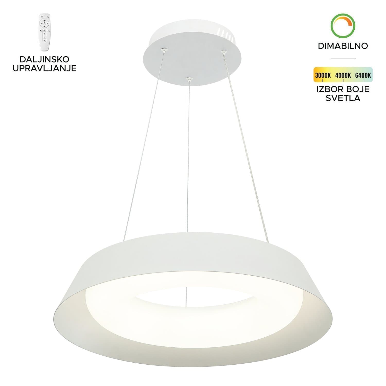 LED visilica FK2006-38V WH - Akcija