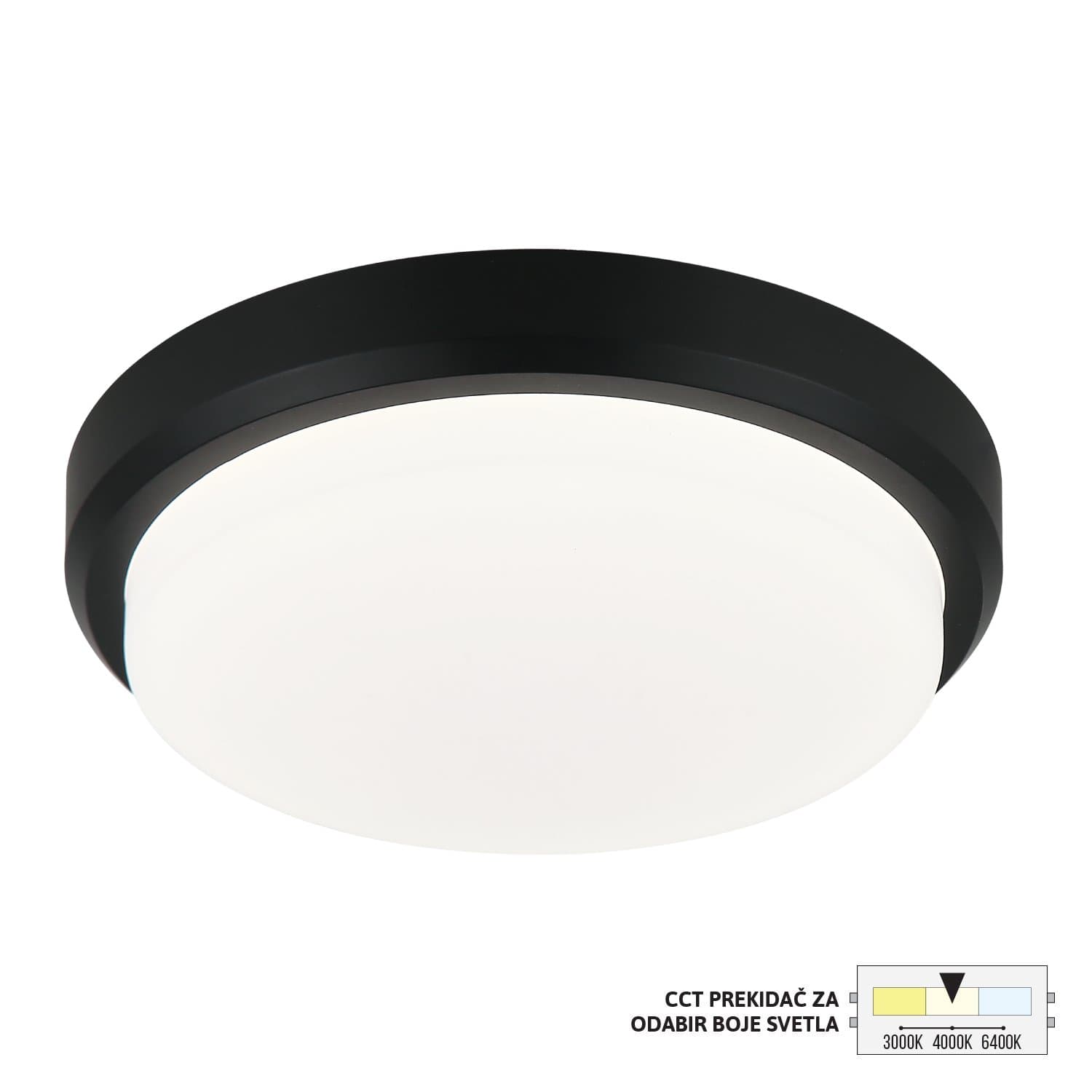 Spoljna LED plafonjera PS8301 BK - LED plafonjere