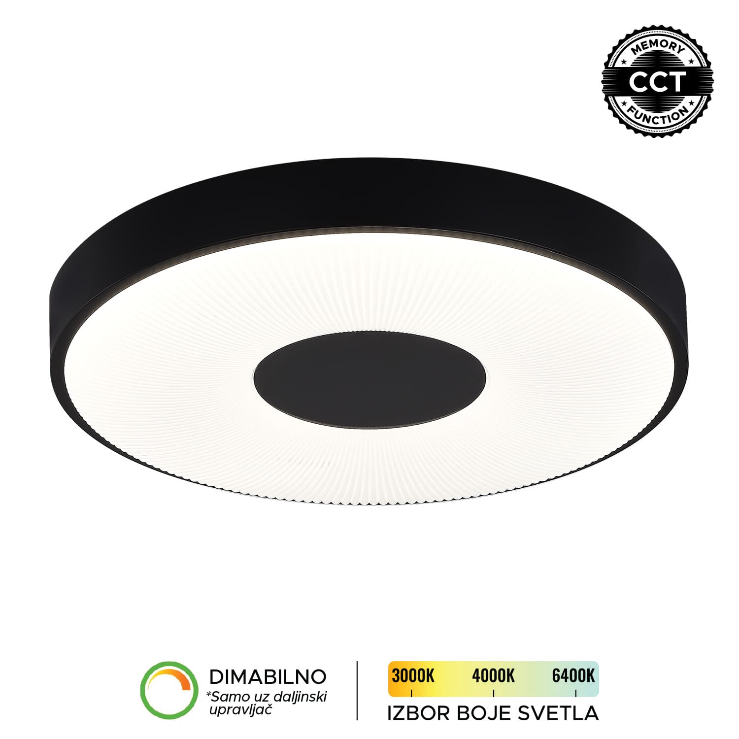 LED plafonjera LP-408-54R BK - LED plafonjere i plafonske lampe