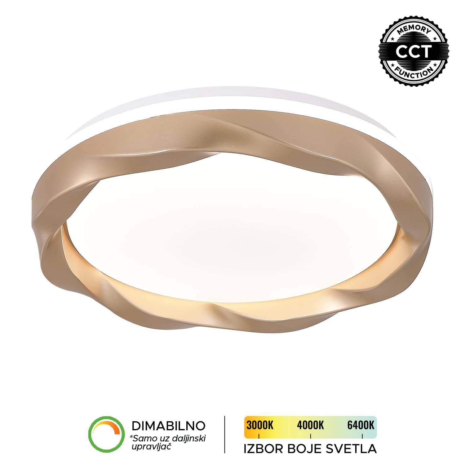 LED plafonjera LP-421-54R CHA - LED plafonjere i plafonske lampe