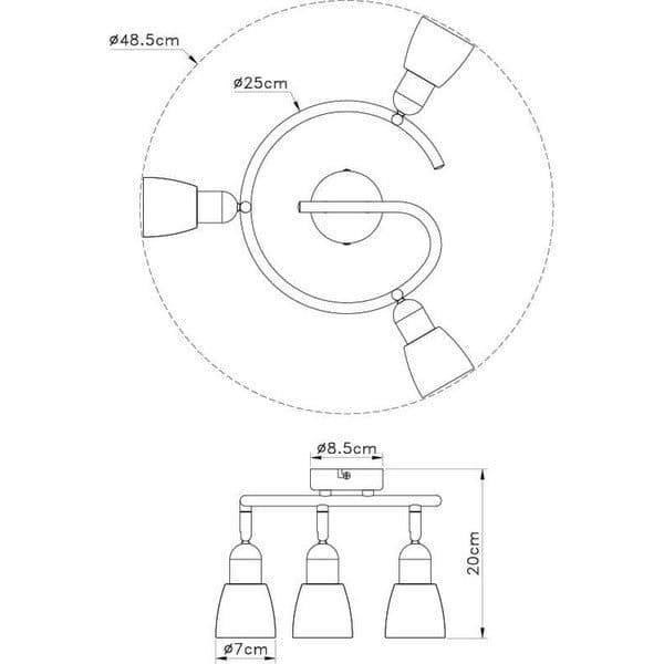 Spot lampa FE401-3G