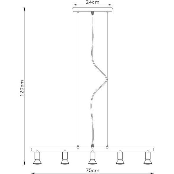 Viseća lampa FG101-5V