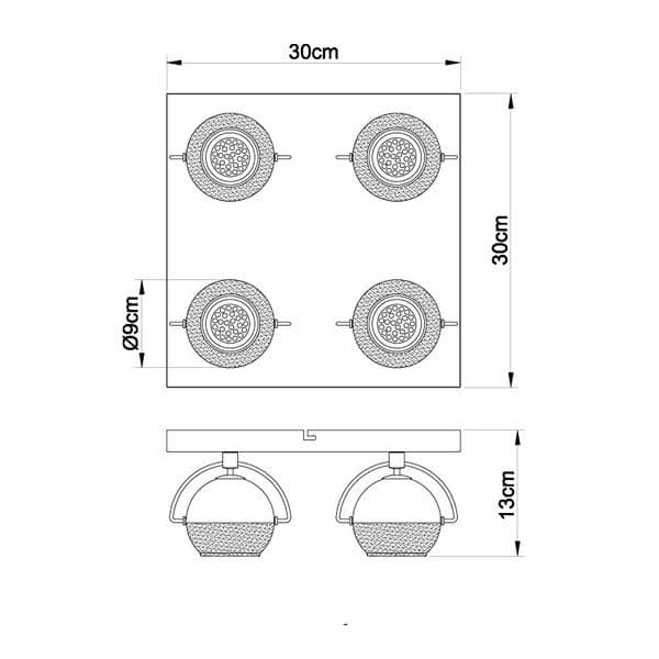 Spot lampa FG104-4K