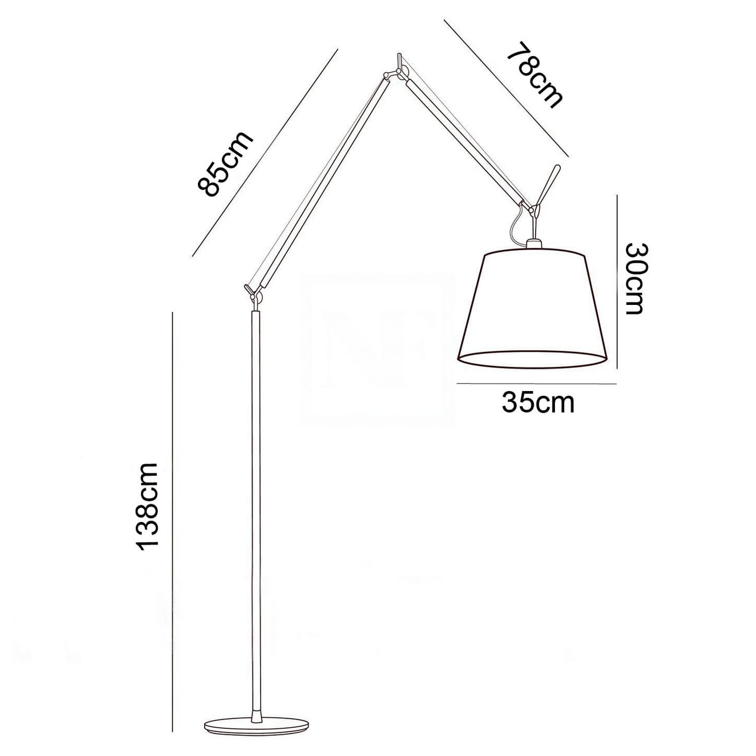 Podna lampa FK7005-1FL