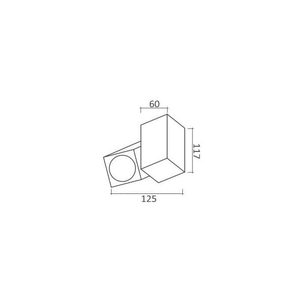 Plafonska lampa AFS100-1C BK