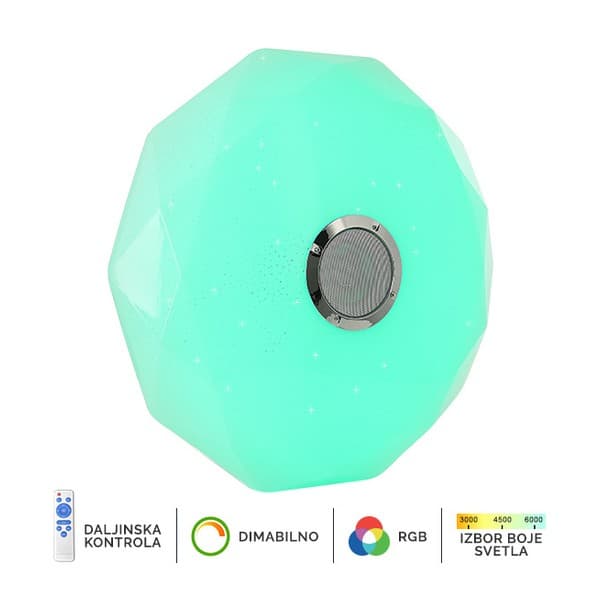 LED RGB plafonjera sa zvučnikom LP-801-36