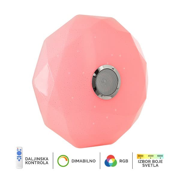 LED RGB plafonjera sa zvučnikom LP-801-36