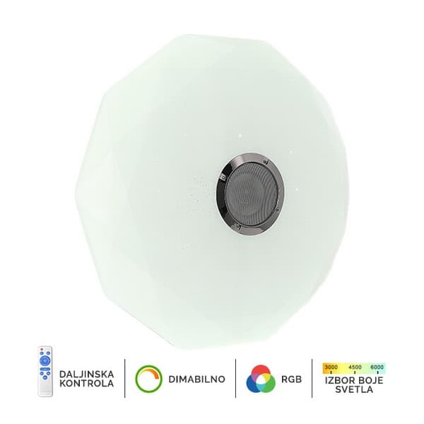 LED RGB plafonjera sa zvučnikom LP-801-36
