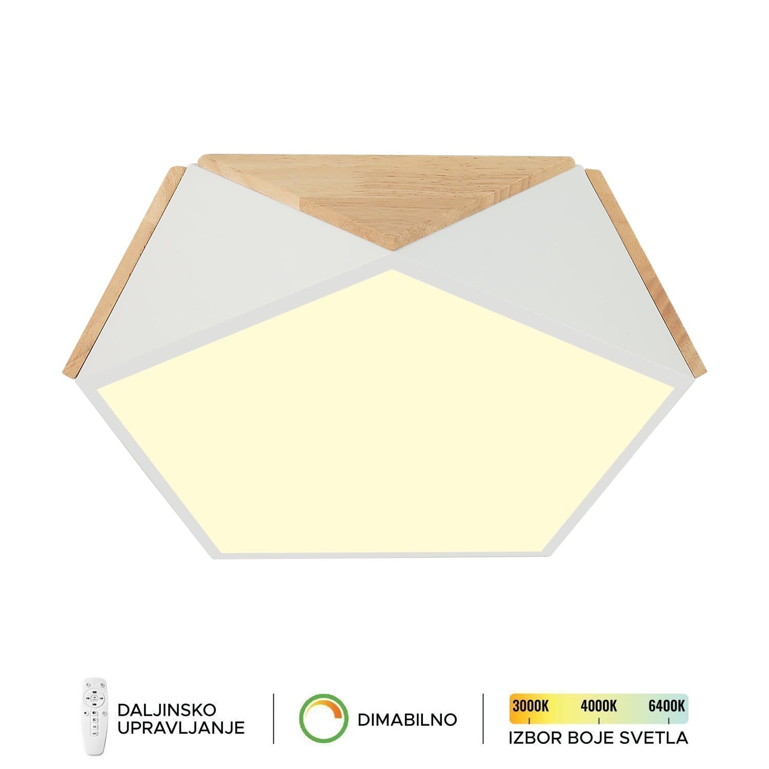 LED plafonska lampa F2810-24C WH+WD