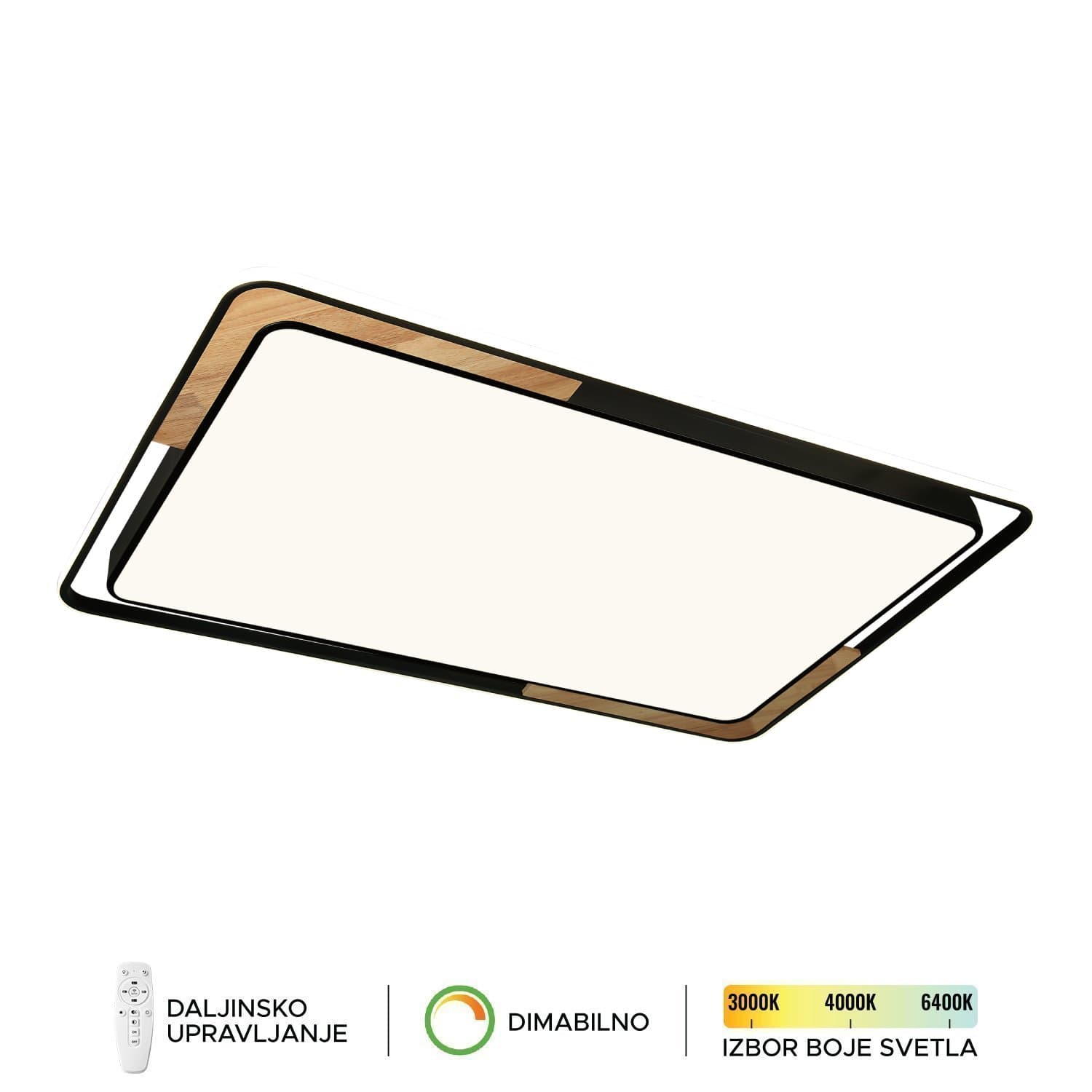 LED plafonska lampa F2820-120C BK
