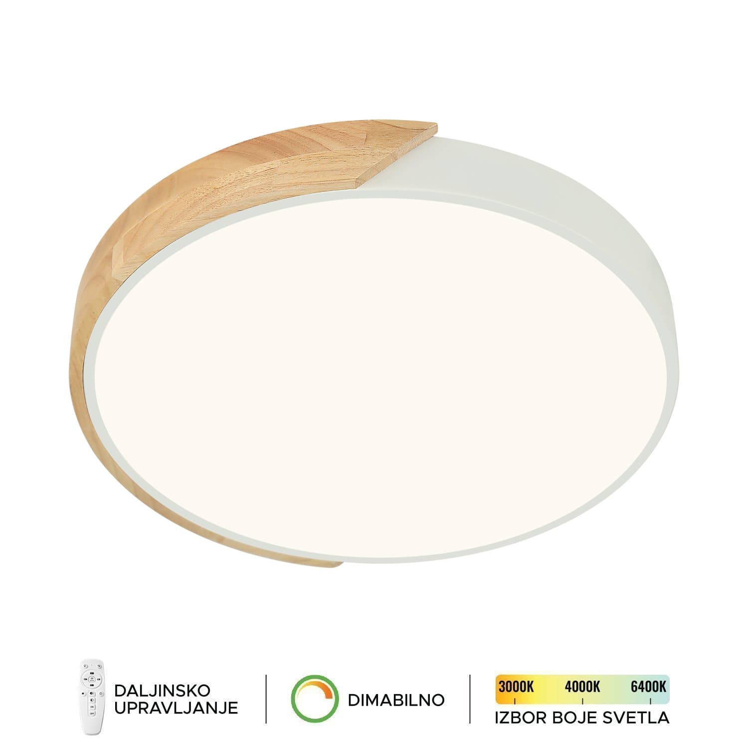 LED plafonska lampa F2811-30C WH+WD