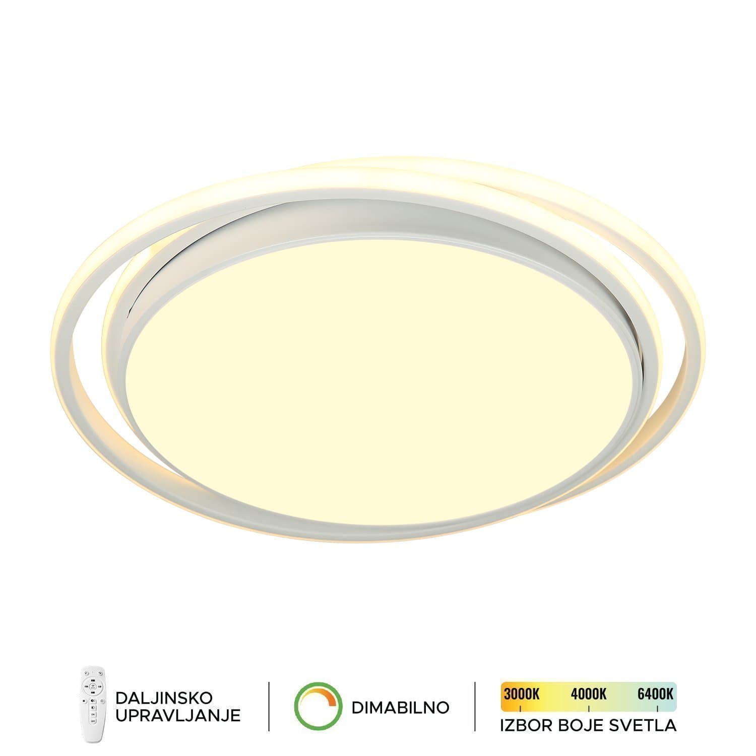 LED plafonska lampa F2821-55C WH