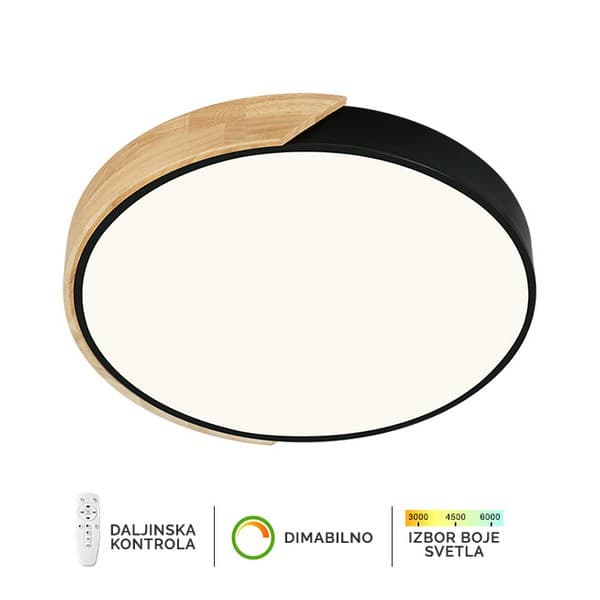 LED plafonska lampa F2811-30C BK+WD