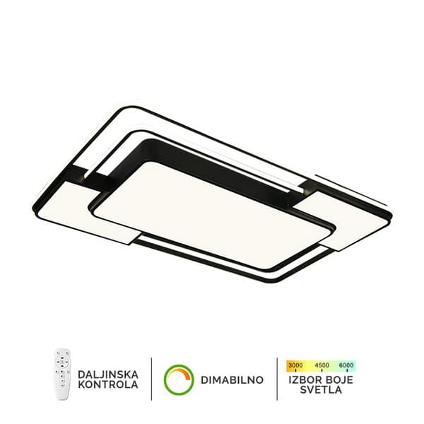 LED plafonska lampa F2823-128C BK