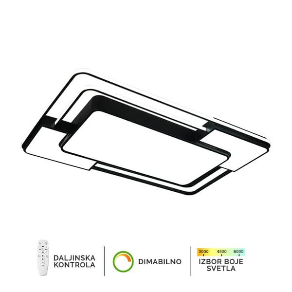 LED plafonska lampa F2823-128C BK