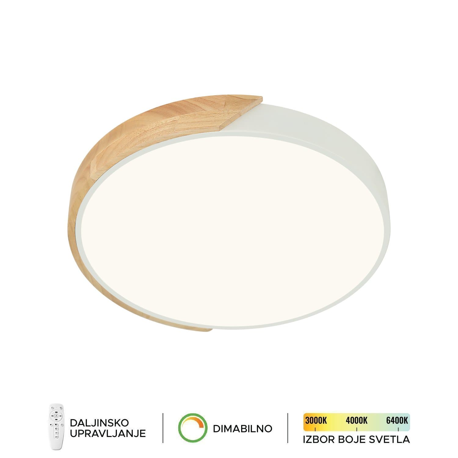 LED plafonska lampa F2811-16C WH+WD