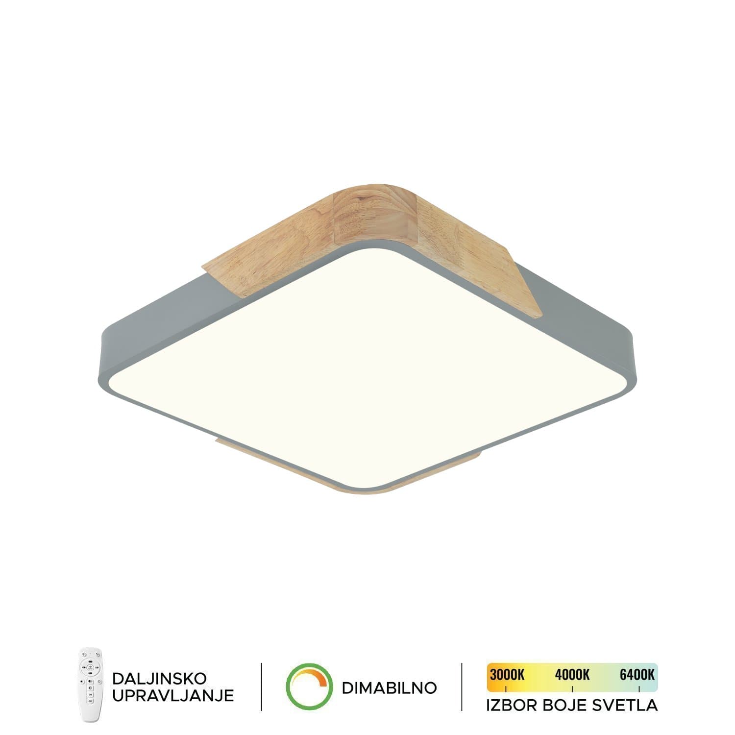 Plafonska lampa F2812-20C SV + DW