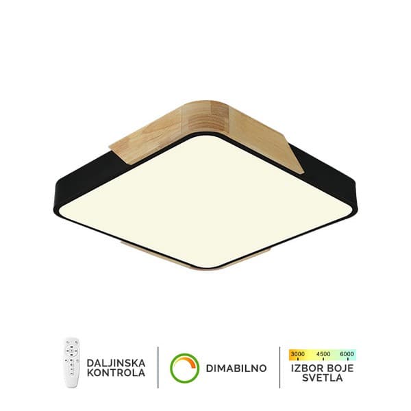 Plafonska lampa F2812-20C BK+WD