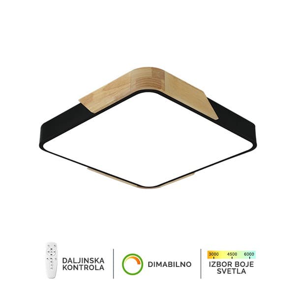Plafonska lampa F2812-20C BK+WD