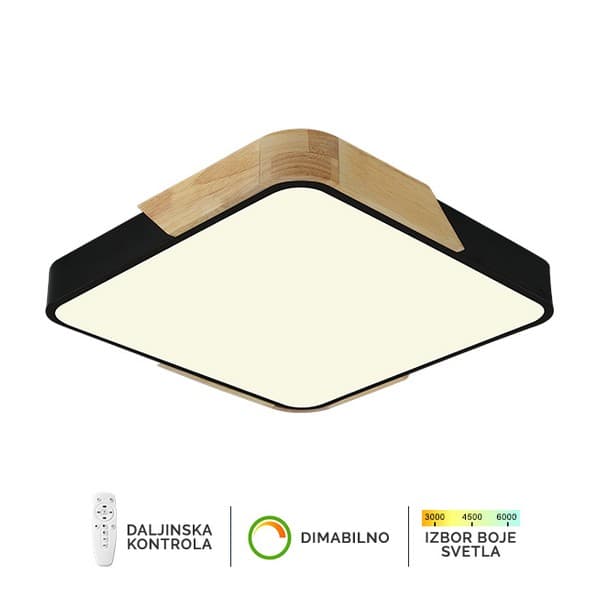 Plafonska lampa F2812-30C BK+WD