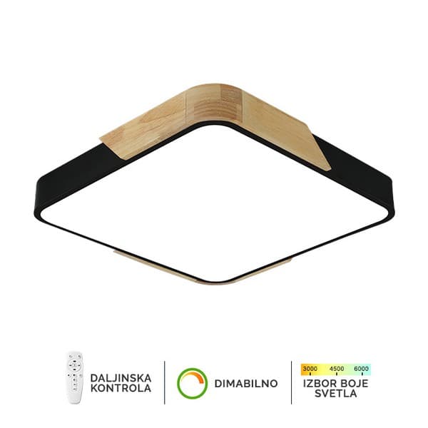 Plafonska lampa F2812-30C BK+WD
