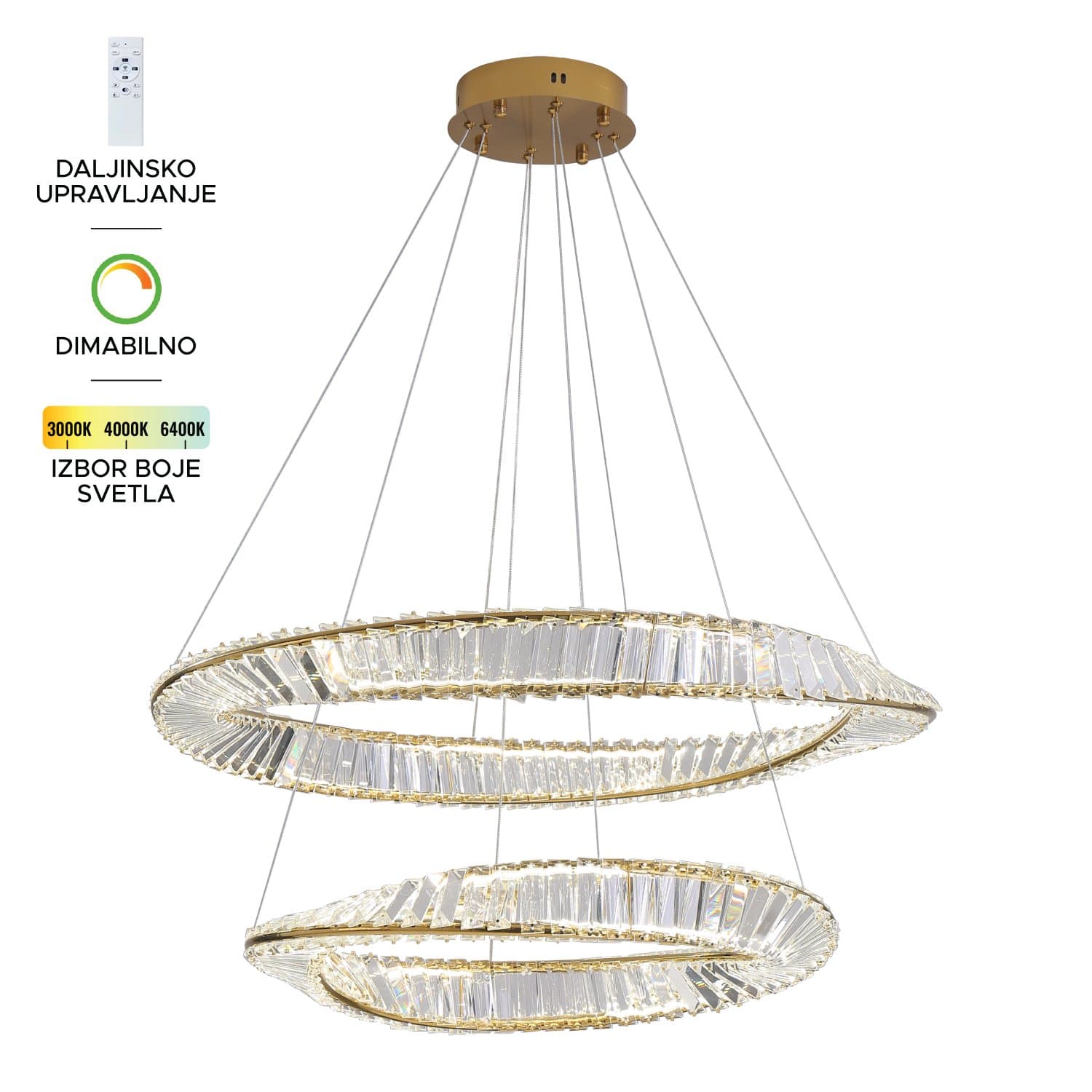 LED visilica KP6045-130V T
