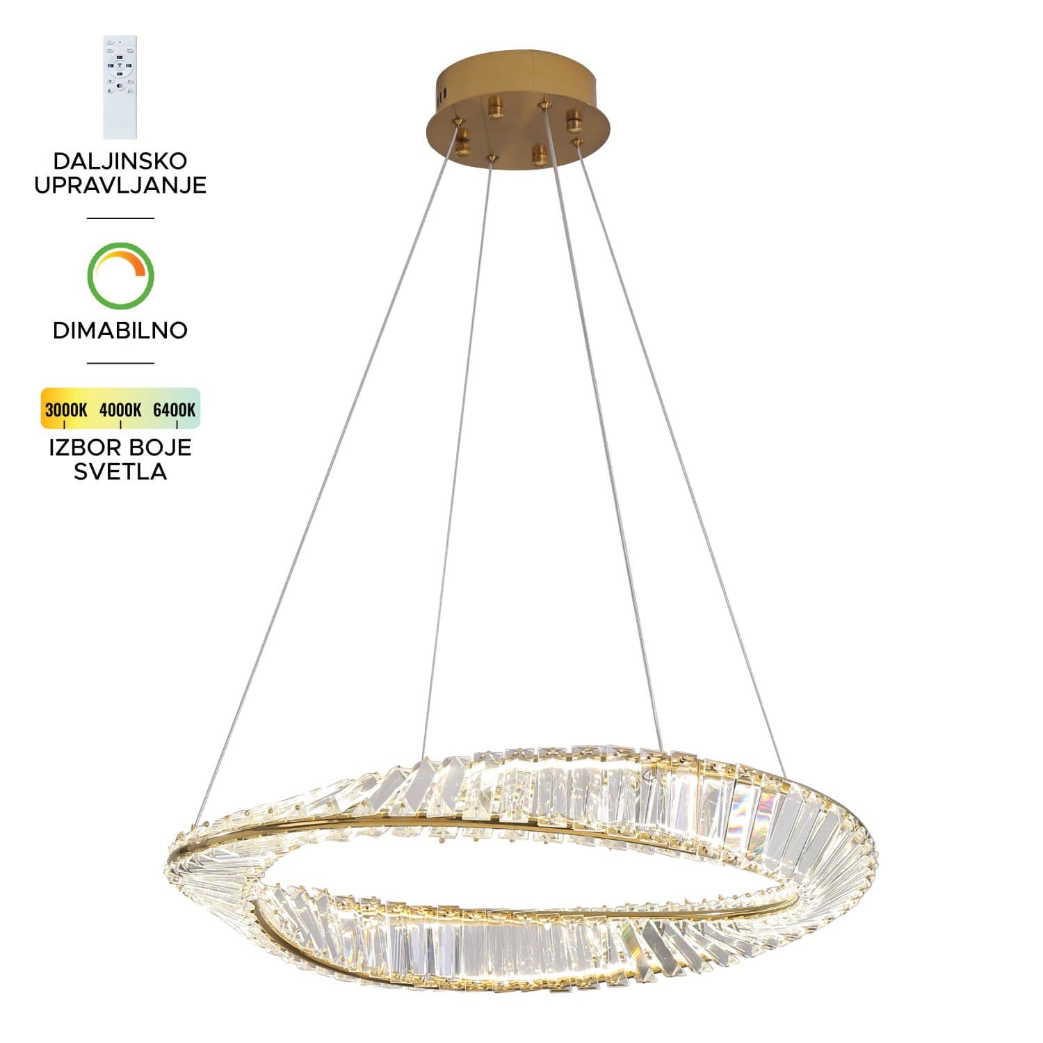 LED visilica KP6045-55V T