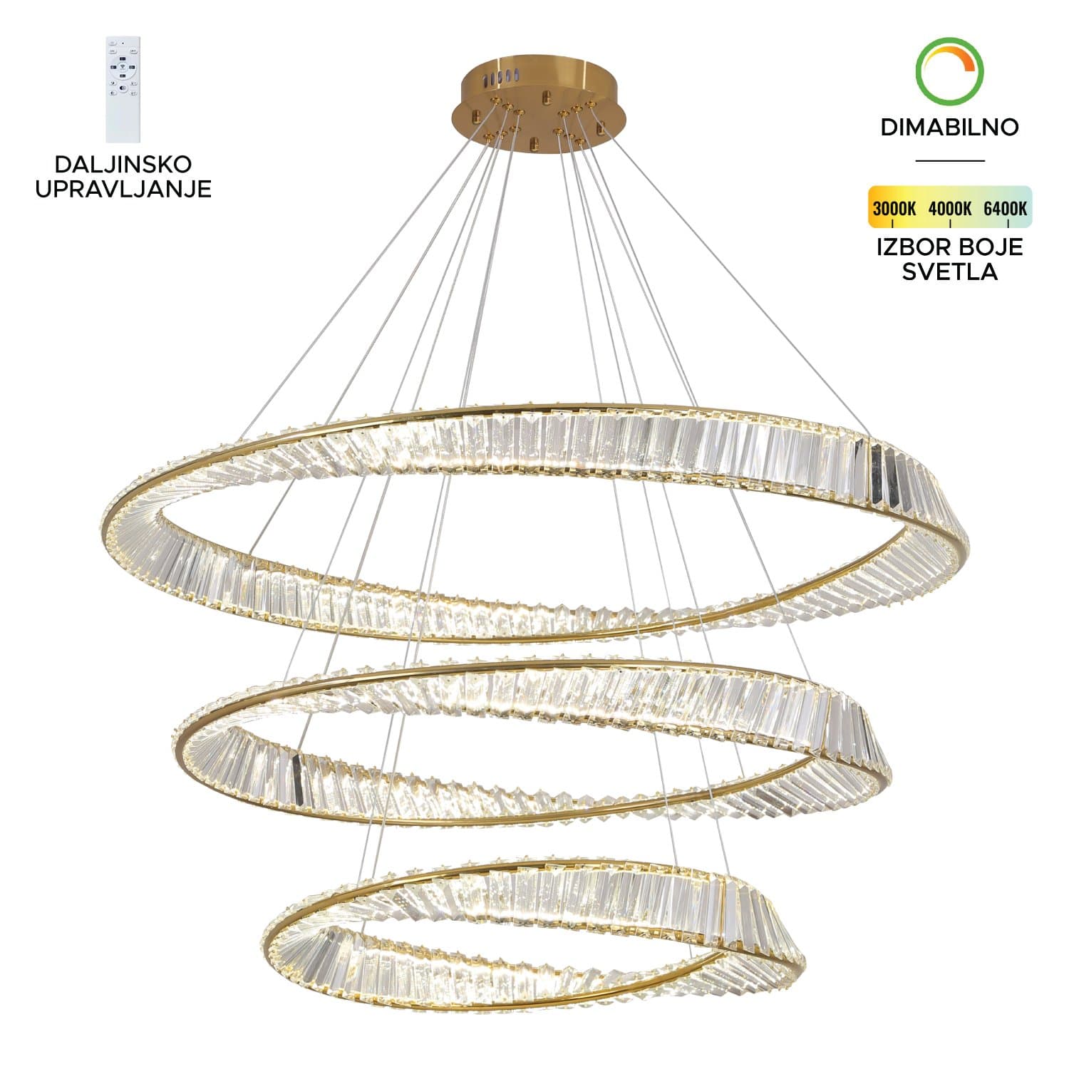 LED visilica KP6045-180V T
