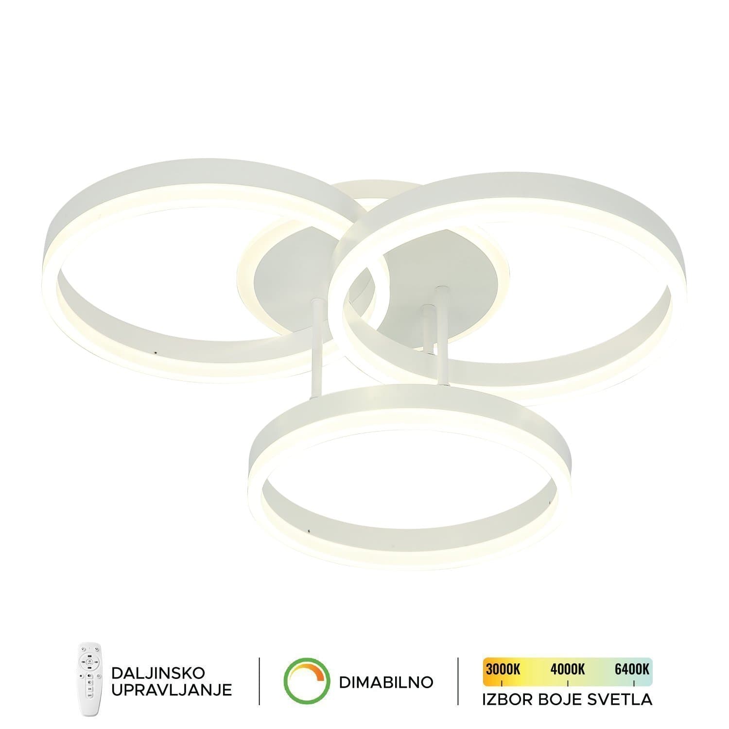 LED plafonska lampa F2047-82C WH