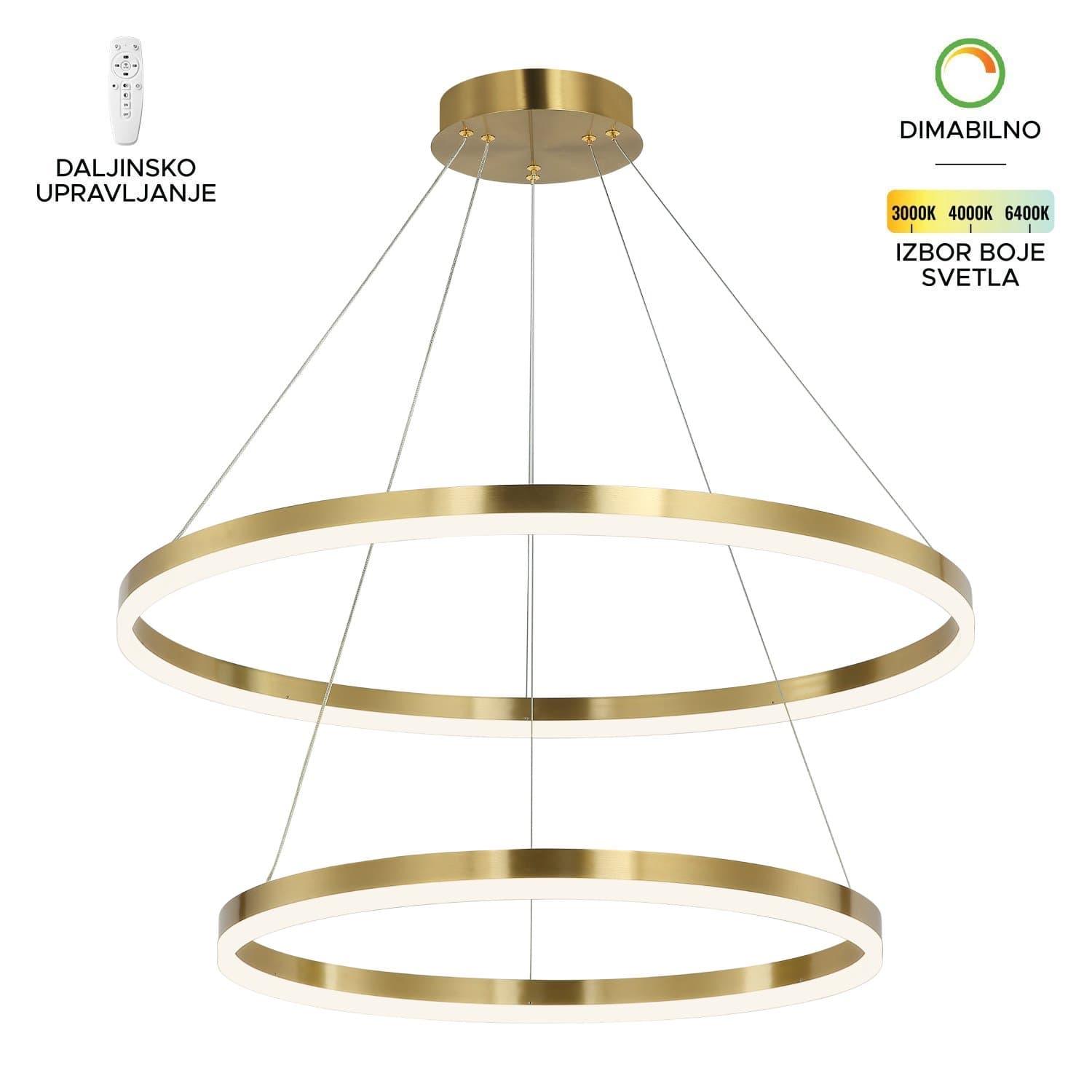 LED visilica F2047-100V SG