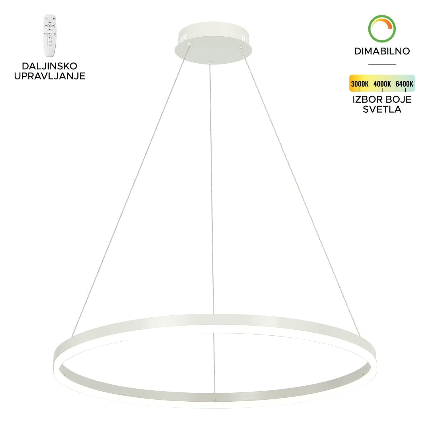 LED visilica F2047-56V WH