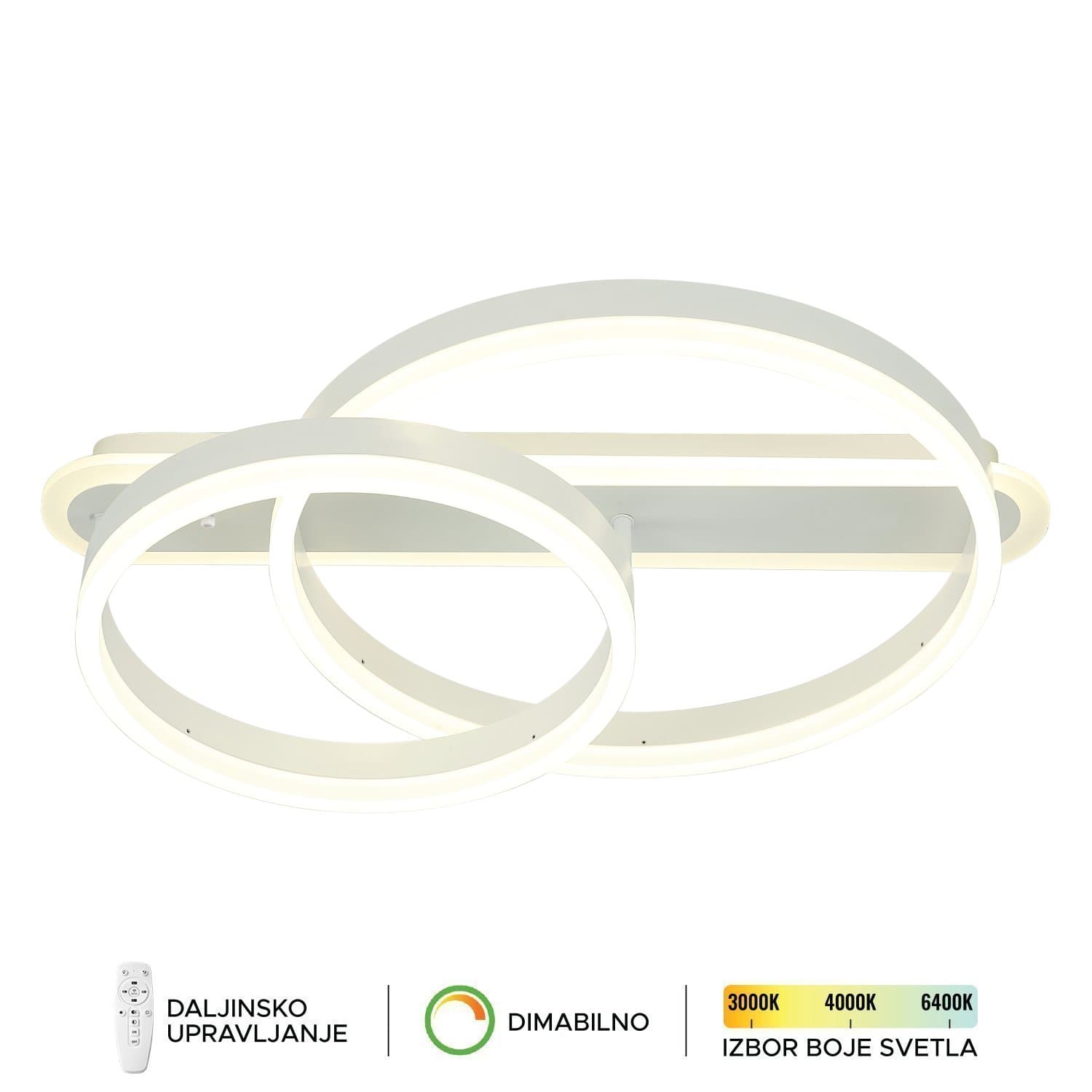 LED plafonska lampa F2047-76P WH