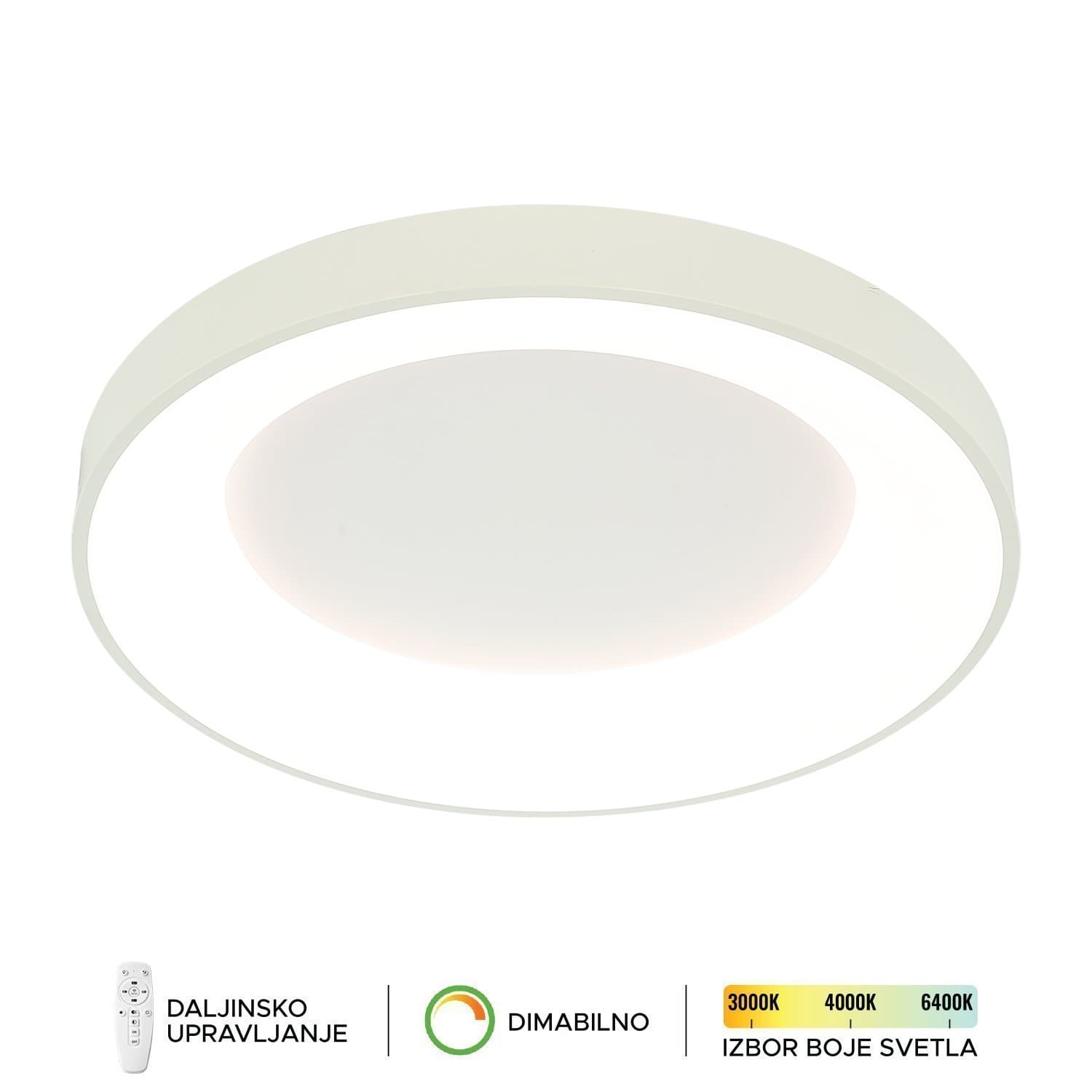 LED plafonska lampa F2049-86C WH