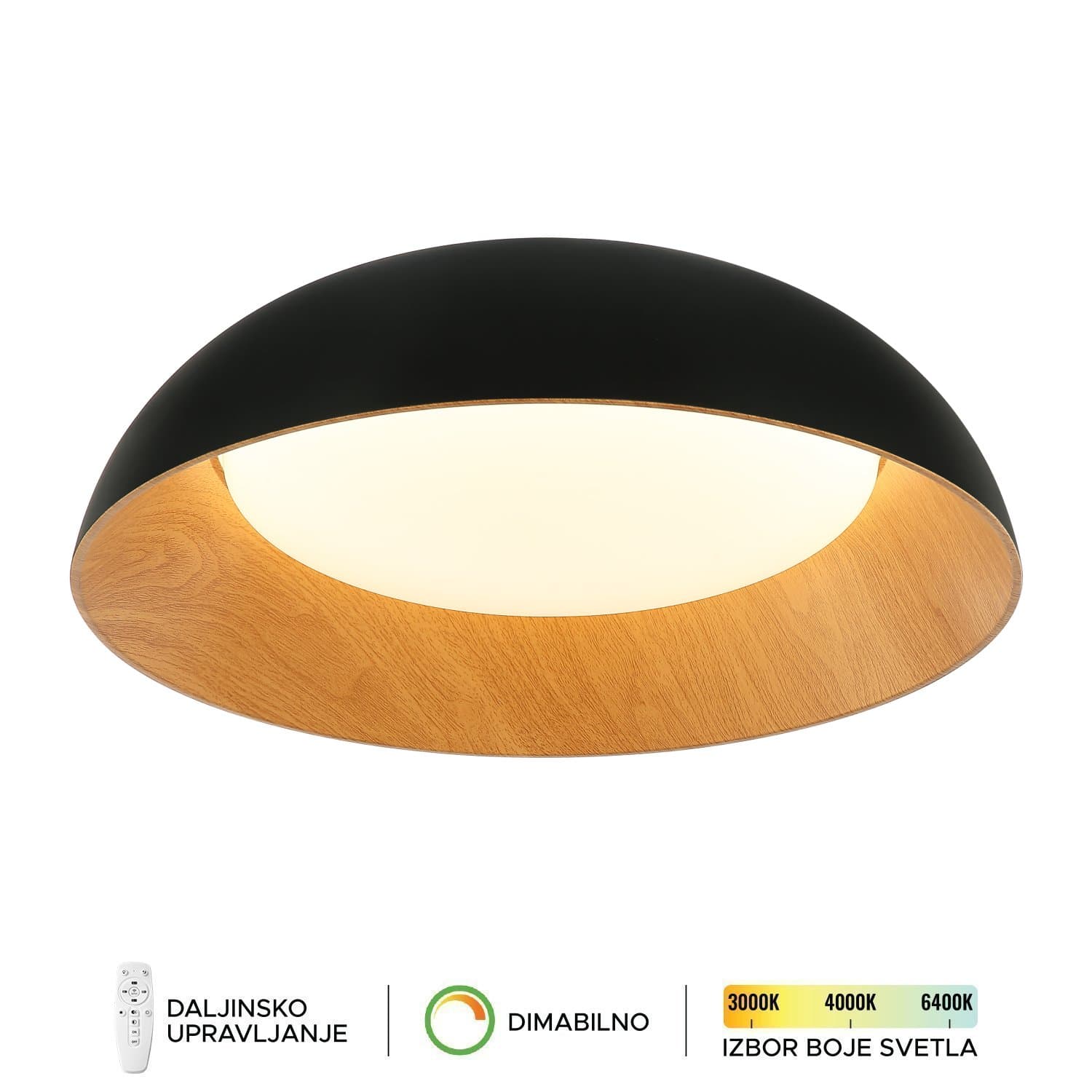 LED plafonska lampa FK2005-66C BK