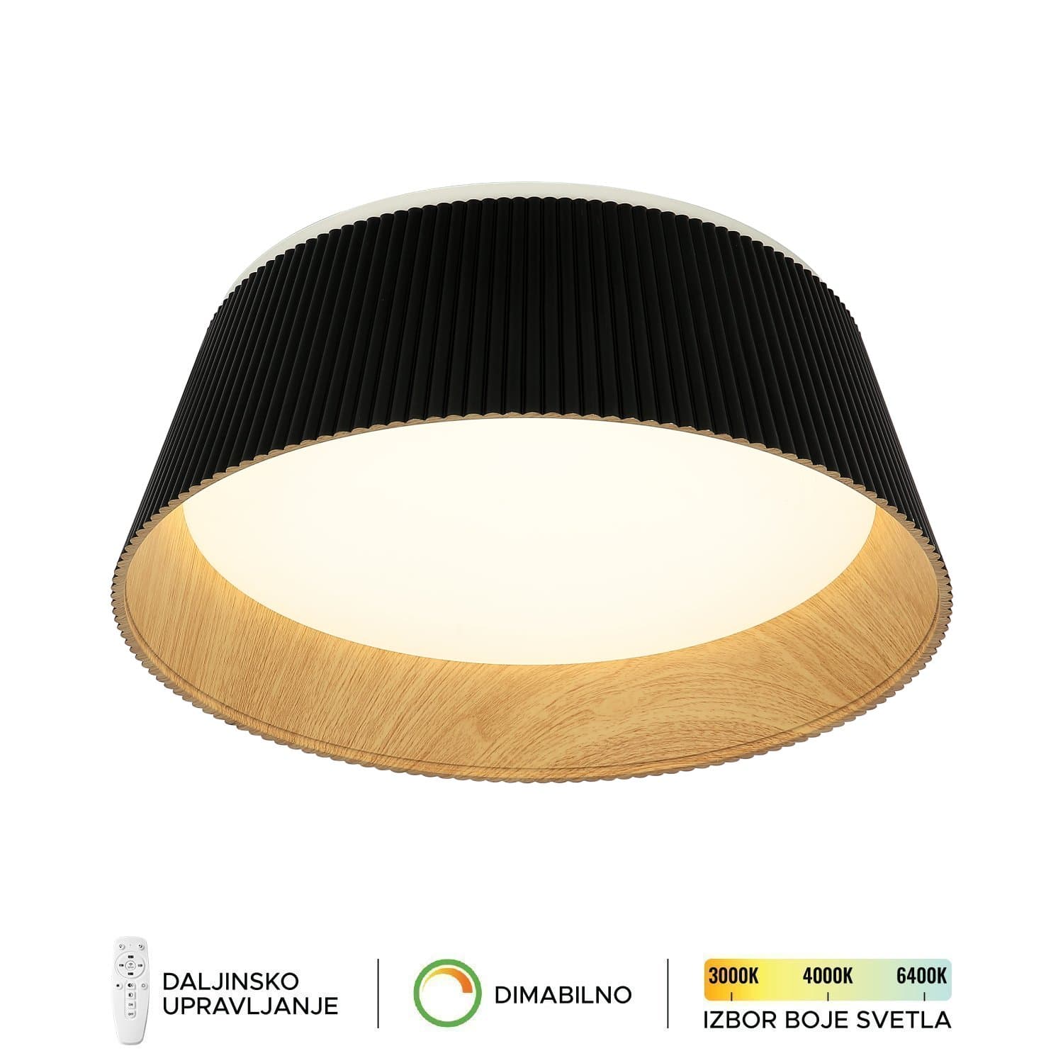 LED plafonska lampa FK2003-62C BK