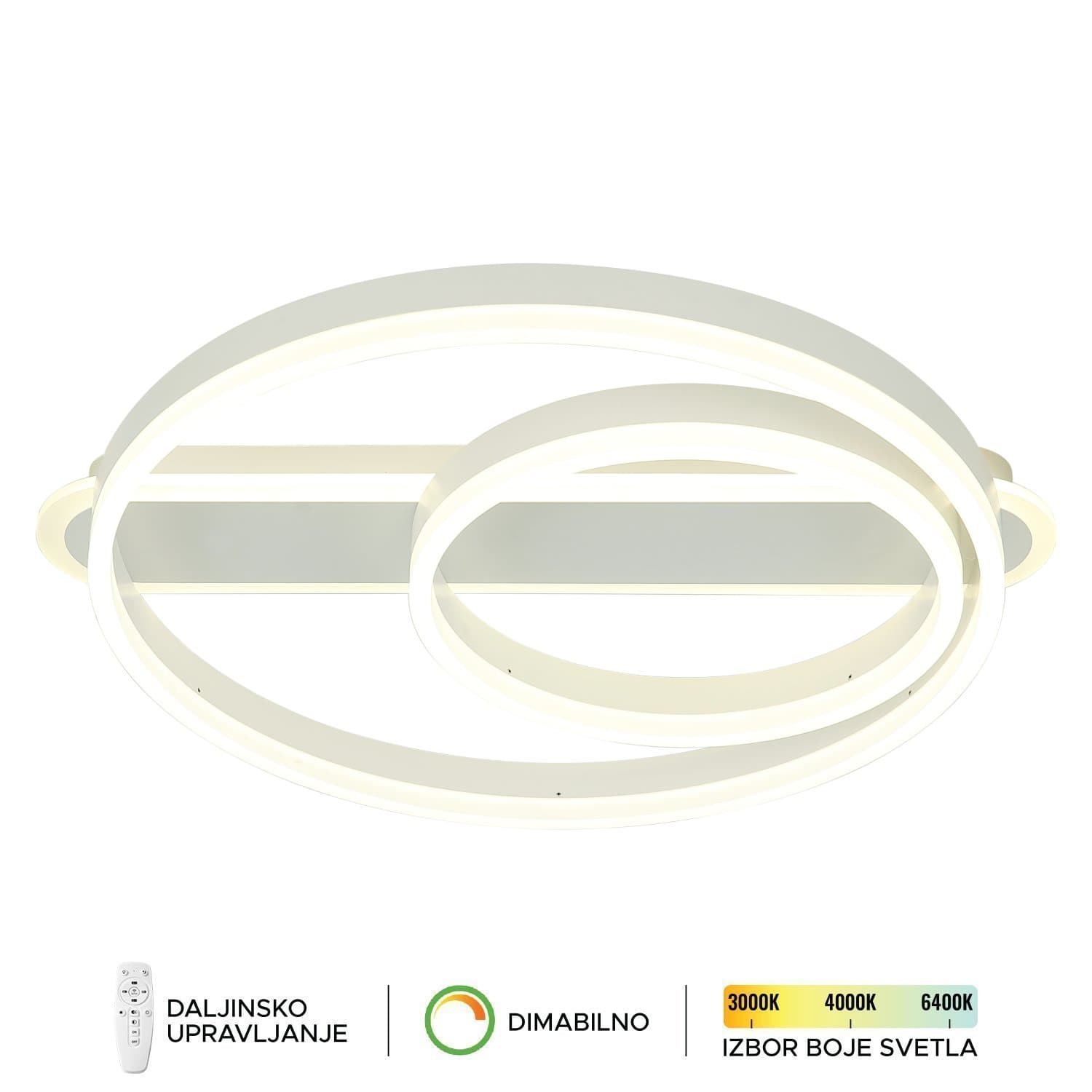 LED plafonska lampa F2047-82P WH