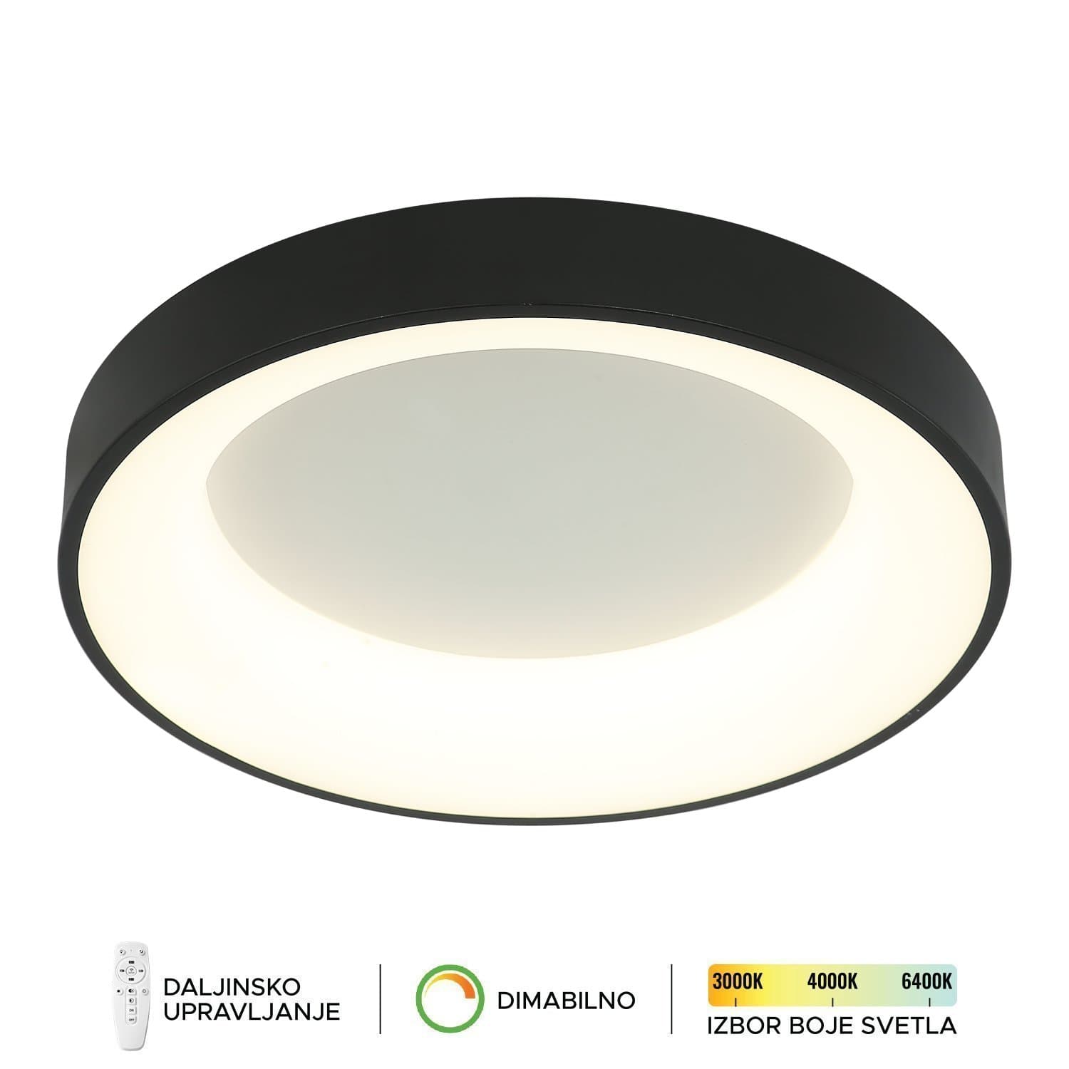 LED plafonska lampa F2049-66C BK