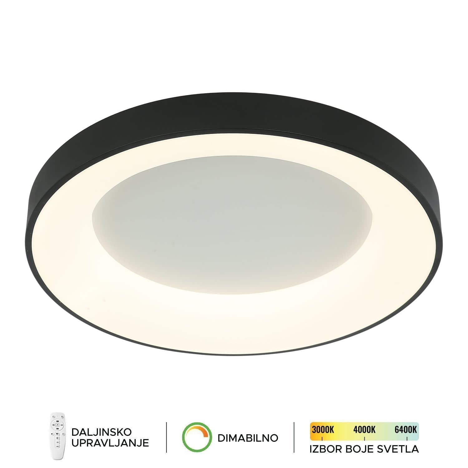 LED plafonska lampa F2049-86C BK