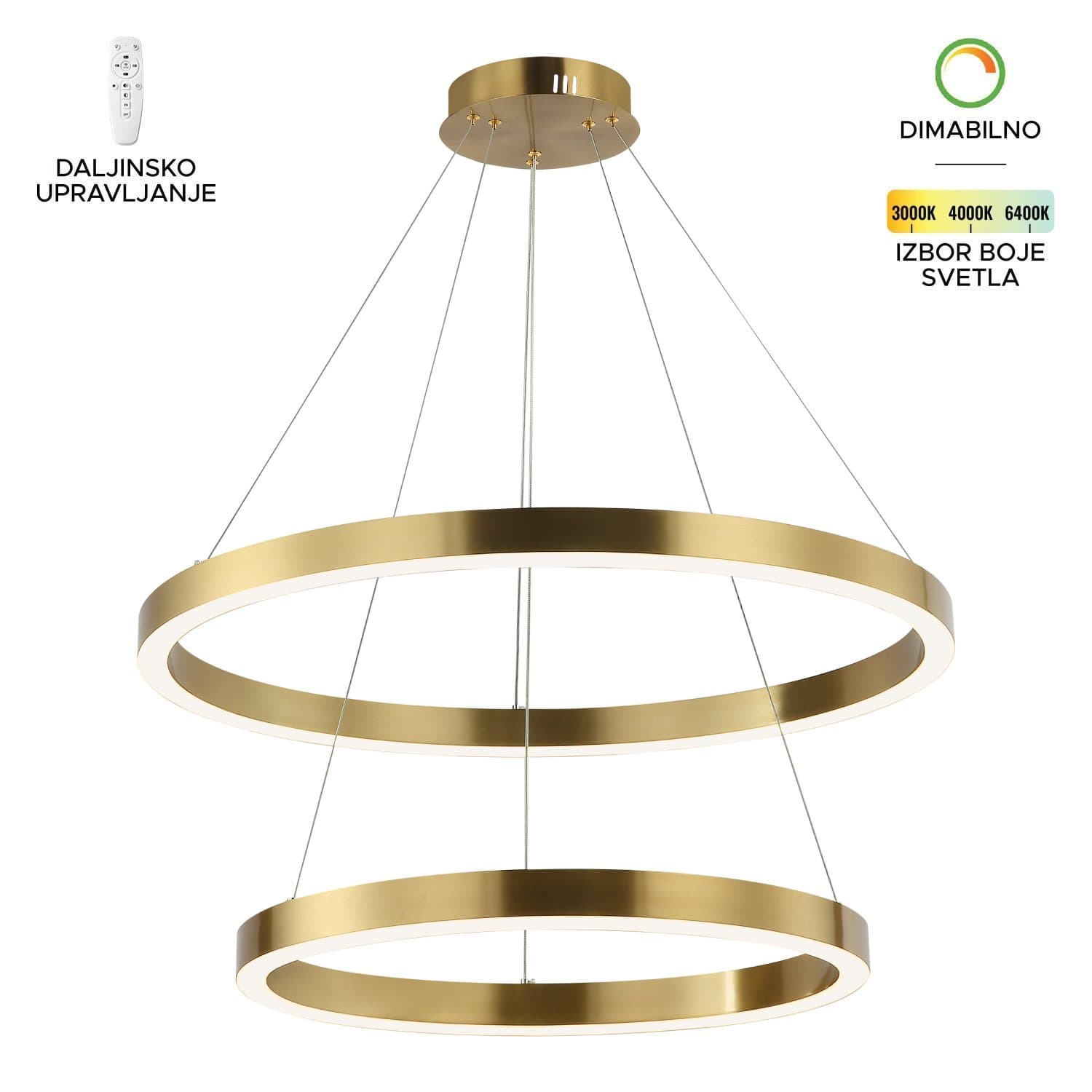 LED visilica F2048-100V SG