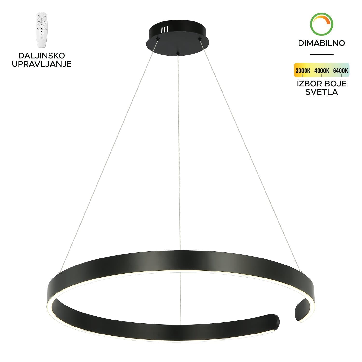 LED visilica F2046-56V BK
