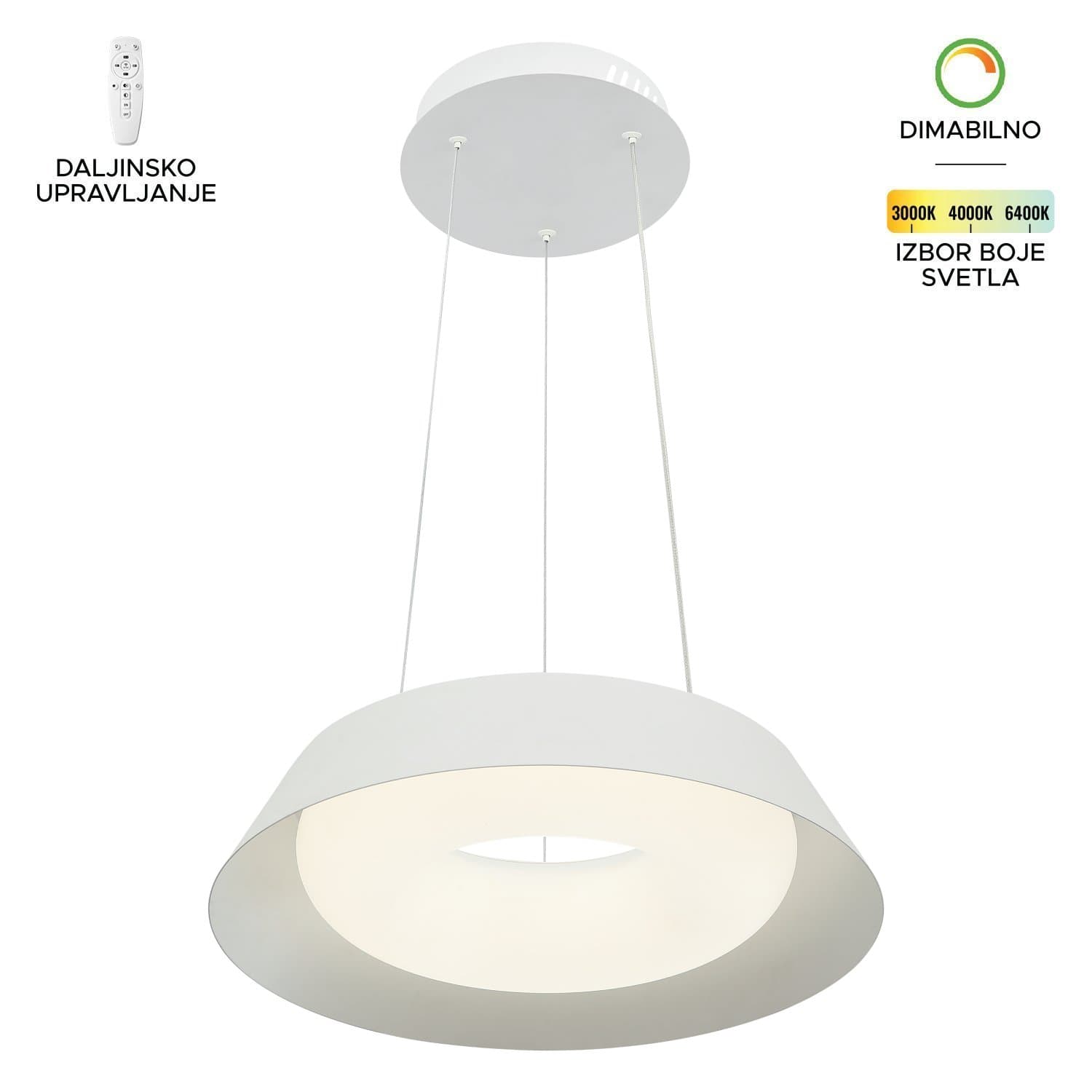 LED visilica FK2006-24V WH