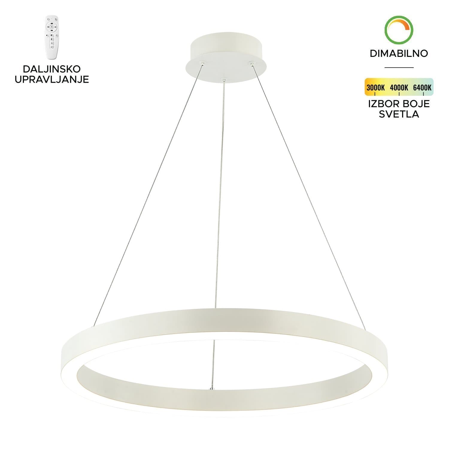 LED visilica F2048-44V WH