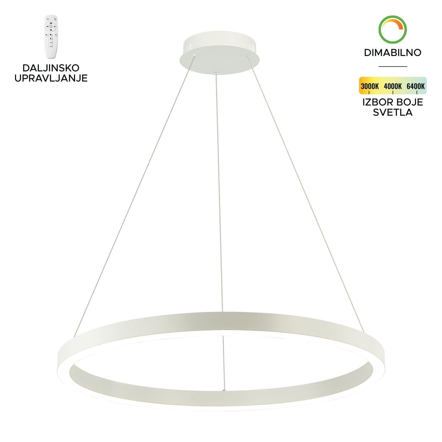 LED visilica F2048-56V WH