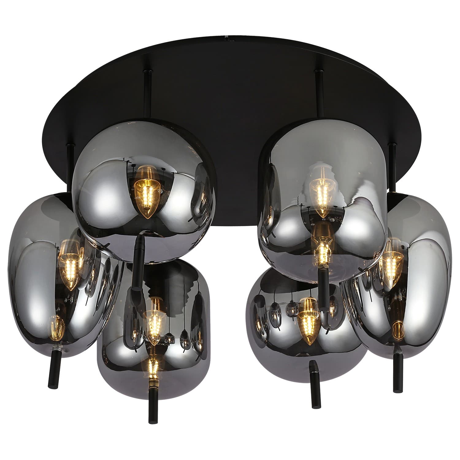Plafonska lampa F4014-6C BK+SM