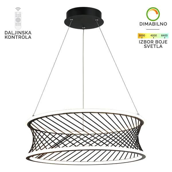 LED viseća lampa F2074-40V BK