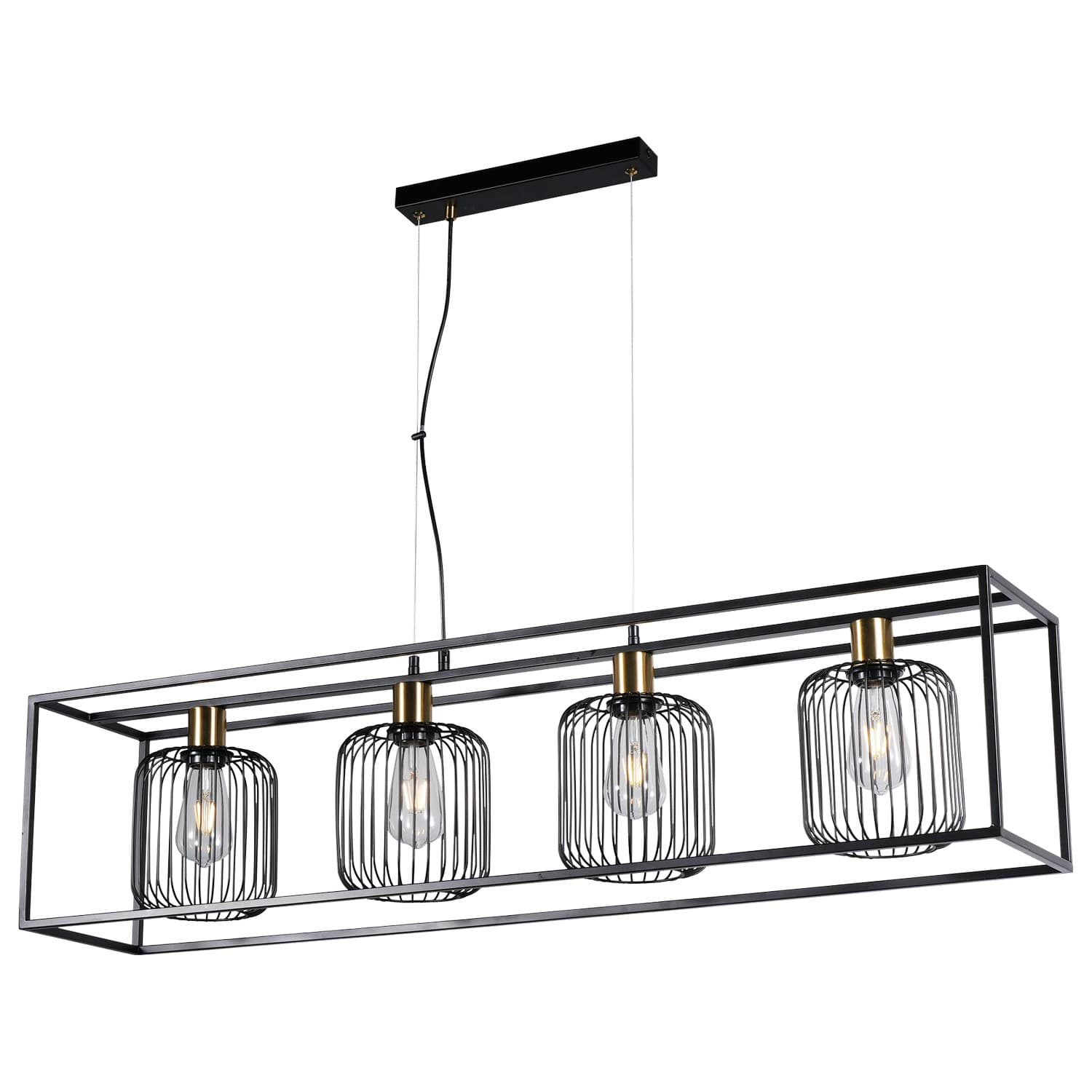 Viseća lampa F7044-4V BK+SG