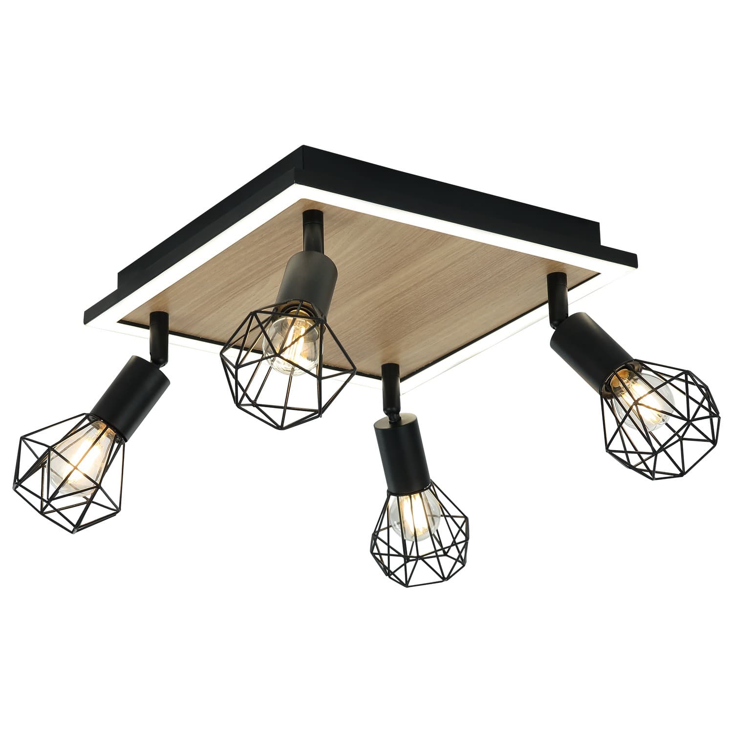 LED plafonska lampa FE405-4 BK+WD