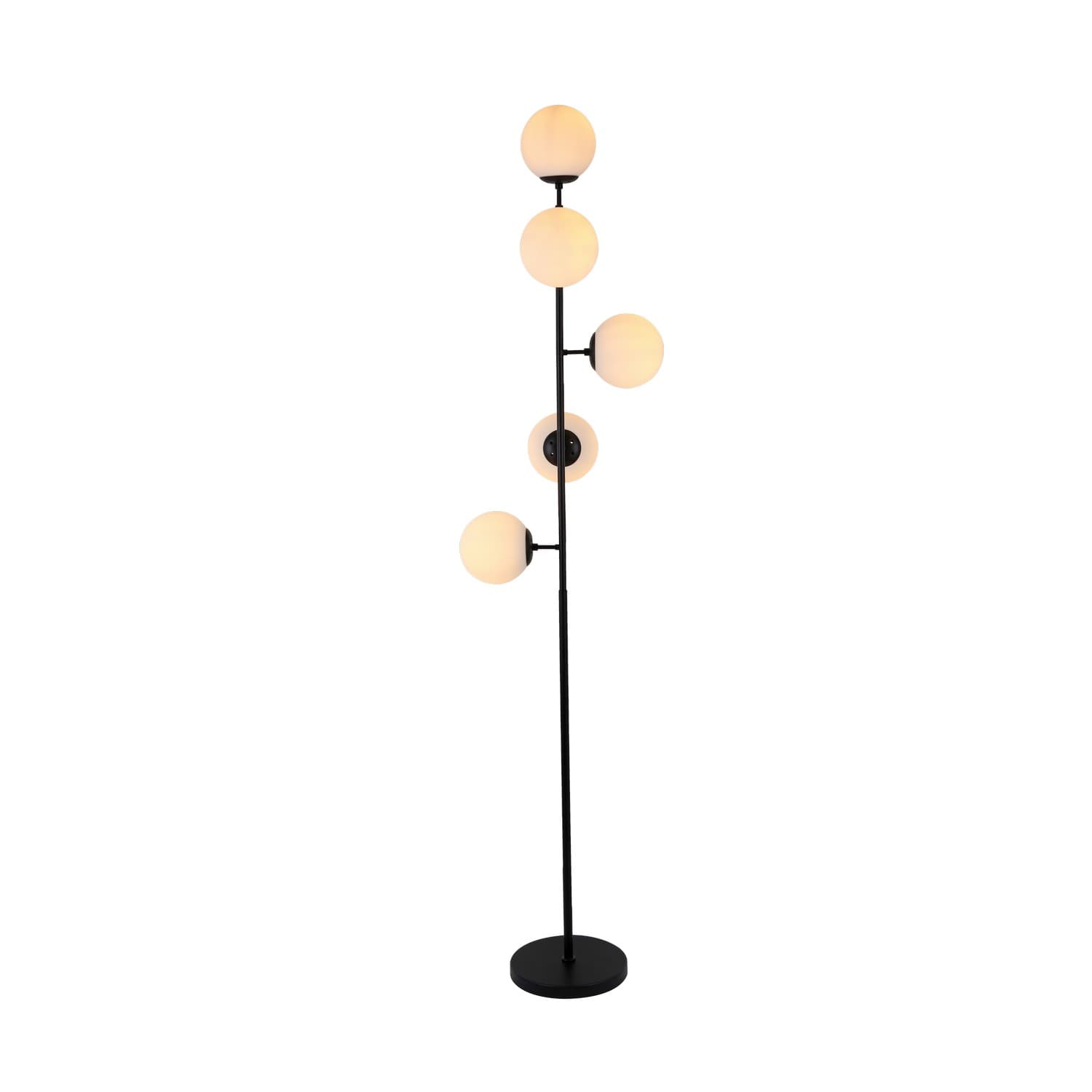 Podna lampa F7031-5F BK+WH
