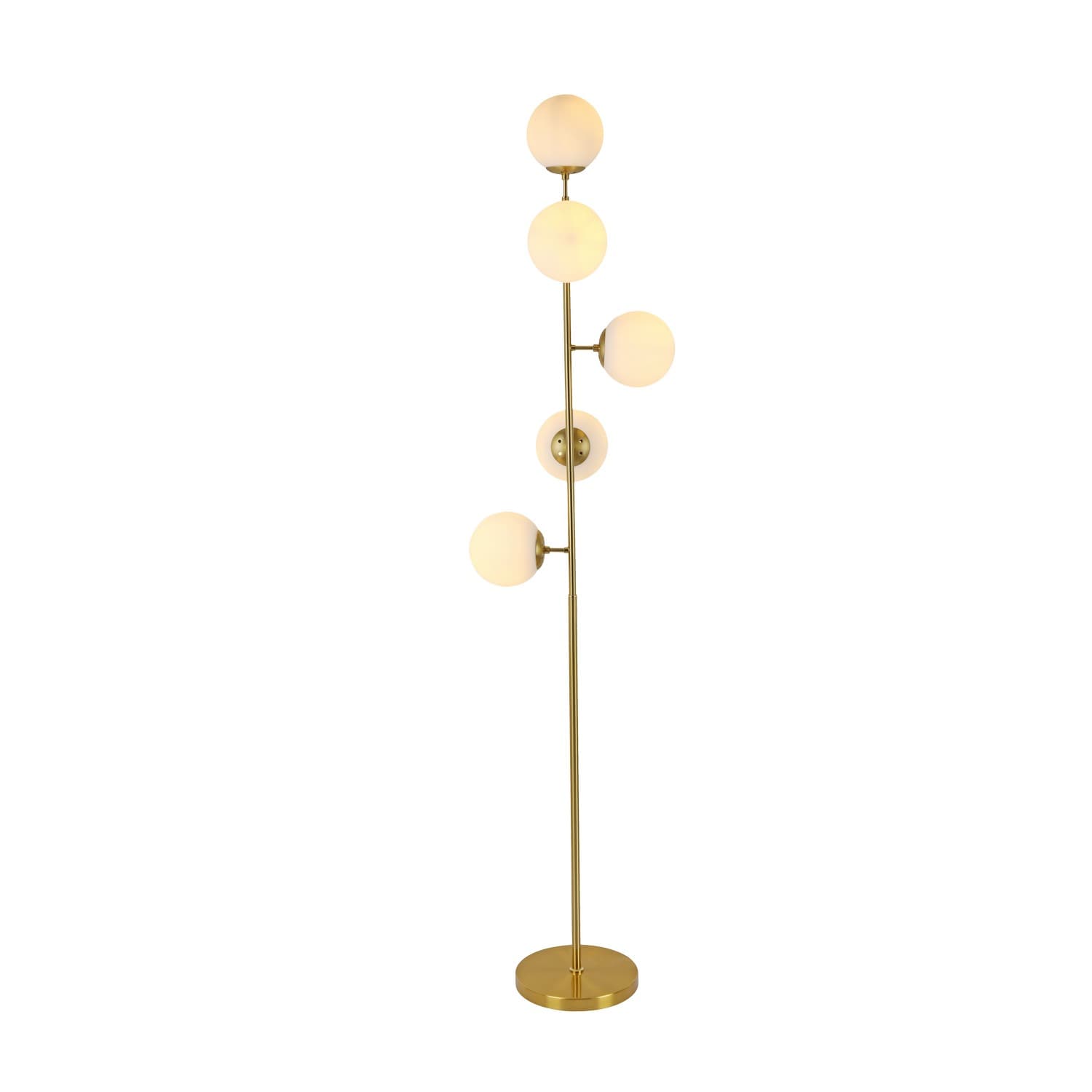 Podna lampa F7031-5F SG+WH